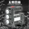 New LED portable light, multi-functional USB charging long-range searchlight, battery level display, red light warning flashlight Application Scenario